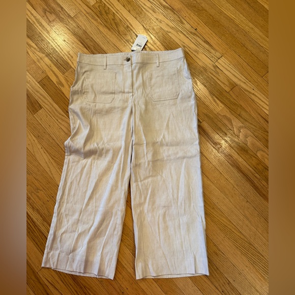 J. Jill Pants - J.Jill Linen Stretch Pants – Light Beige – Size Large – NWT